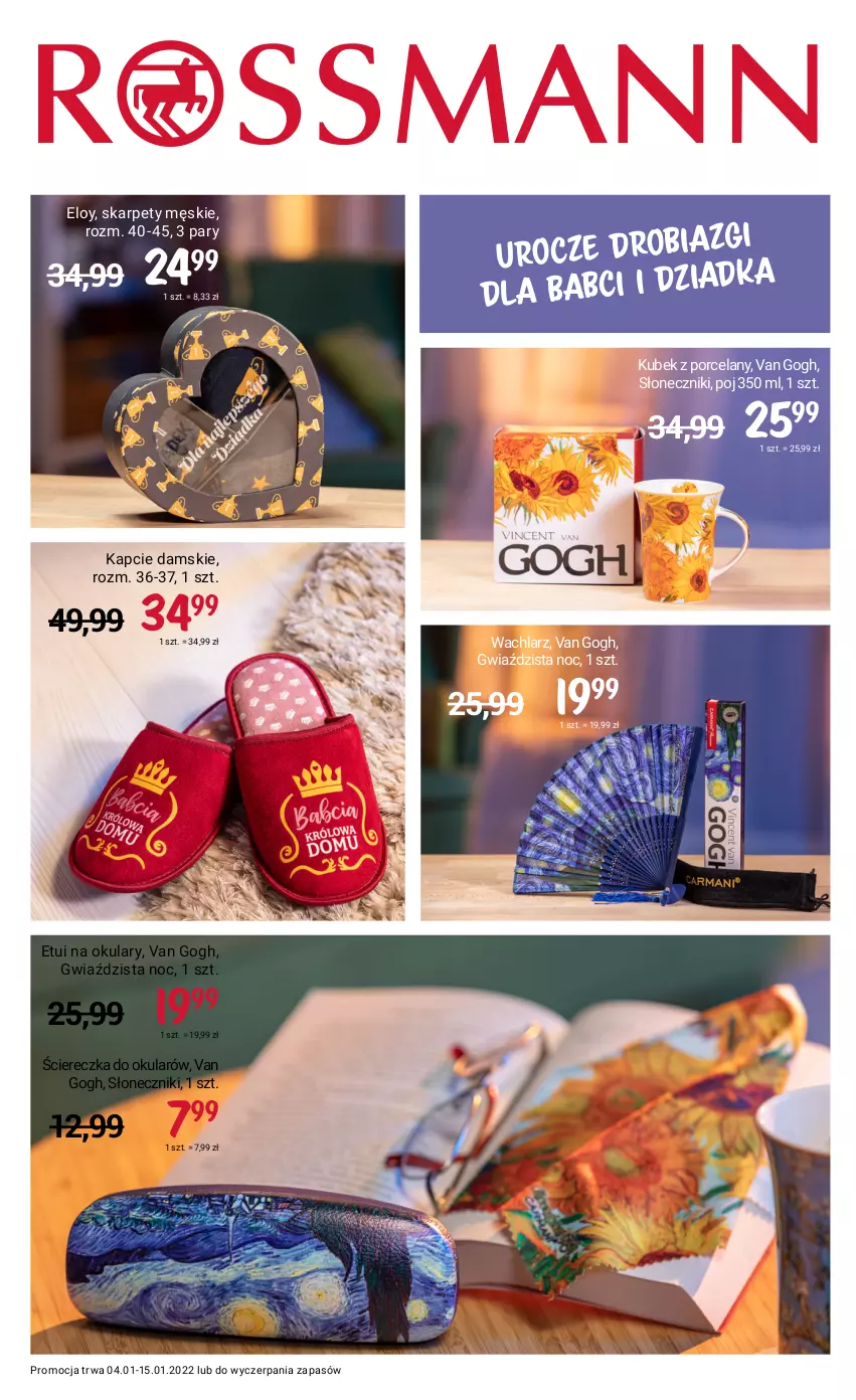 Gazetka promocyjna Rossmann - ważna 04.01 do 15.01.2022 - strona 16 - produkty: Kapcie, Karp, Kubek, Por