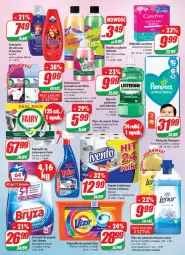 Gazetka promocyjna Dino - Gazetka - Gazetka - ważna od 10.05 do 10.05.2022 - strona 23 - produkty: Mydło w płynie, Listerine, Pampers, Papier, Pieluchy, Air Wick, Papier toaletowy, Vizir, Płyn do płukania, Rolki, Odświeżacz powietrza, Schauma, Szampon, Tytan, Carefree, Fairy, Płyn do mycia, Mydło, Wkładki, Kapsułki do prania, Lenor, Fa