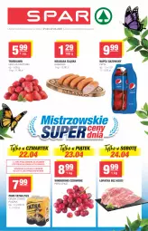 Gazetka promocyjna Spar - Eurospar - Gazetka - ważna od 27.04 do 27.04.2021 - strona 1 - produkty: Piwo, Truskawki, Tatra, Pepsi, Kabanos, Wino, Kiełbasa, Kiełbasa śląska