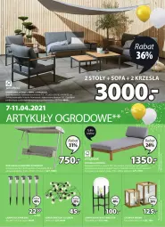 Gazetka promocyjna Jysk - Oferta tygodnia - Gazetka - ważna od 20.04 do 20.04.2021 - strona 6 - produkty: Latarnia, Leżanka, Huśtawka, Stół, Sofa, Krzesło, Poduszka, Lampa, Olej, Lakier, Fa