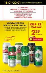 Gazetka promocyjna Biedronka - Od czwartku - Gazetka - ważna od 24.01 do 24.01.2024 - strona 15 - produkty: Piwa, Kasztelan, Carlsberg, Hopfe