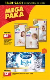Gazetka promocyjna Biedronka - Od czwartku - Gazetka - ważna od 24.01 do 24.01.2024 - strona 52 - produkty: Papier, Majtki, O Bag, Papier toaletowy, Dada, Pieluchomajtki