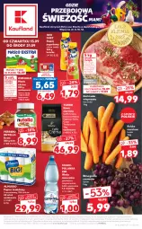 Gazetka promocyjna Kaufland - OFERTA TYGODNIA - Gazetka - ważna od 21.09 do 21.09.2022 - strona 1 - produkty: Tchibo, Nutella, Mus, Papier, Kawa ziarnista, Jogurt, Karkówka wieprzowa, Kawa, Napój jogurtowy, Papier toaletowy, Laur, Winogrona, Ferrero, Woda mineralna, Staropolanka, Woda, Wino, Grunt, Masło, Napój