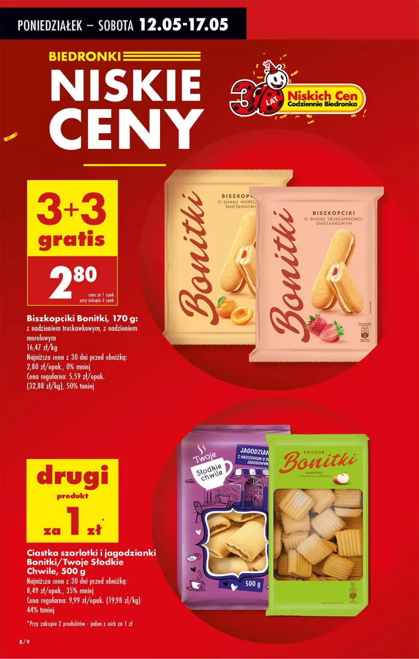 Gazetka promocyjna Biedronka - Od Poniedziałku - ważna 12.05 do 17.05.2025 - strona 10 - produkty: Bonitki, Ciastka