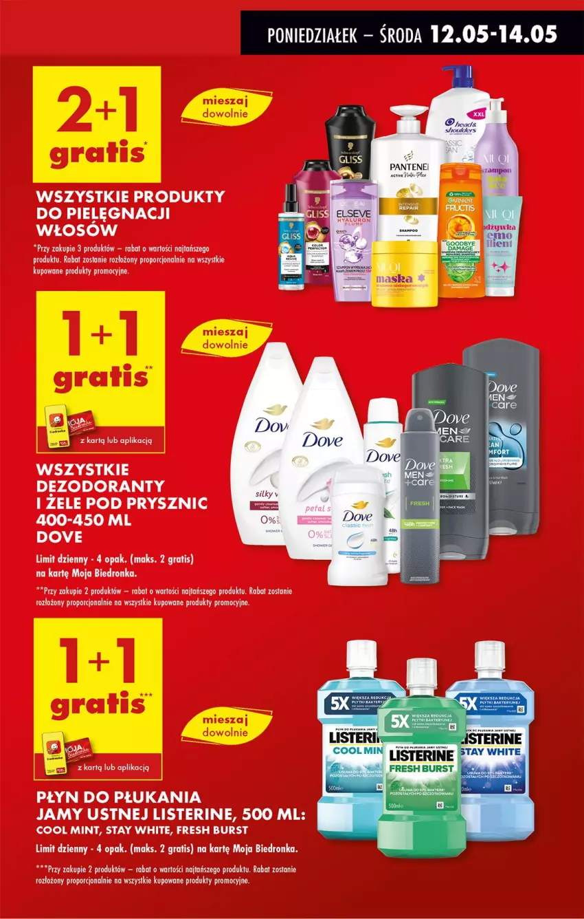 Gazetka promocyjna Biedronka - Od Poniedziałku - ważna 12.05 do 17.05.2025 - strona 17 - produkty: Dezodorant, Dove, Gaga, Gra, Listerine, Płyn do płukania, Por