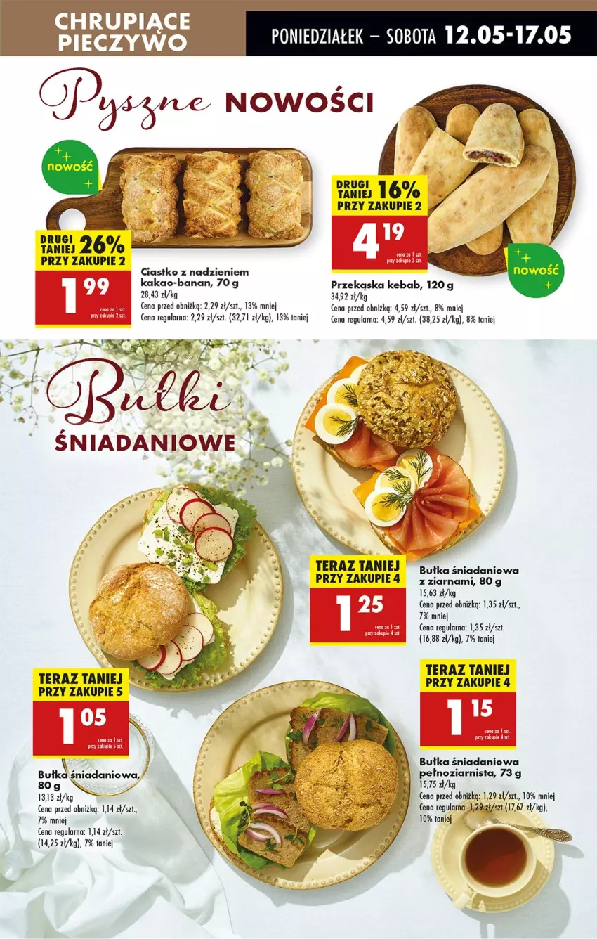 Gazetka promocyjna Biedronka - Od Poniedziałku - ważna 12.05 do 17.05.2025 - strona 25 - produkty: Bułka, Danio, Kakao, Kebab, Tera