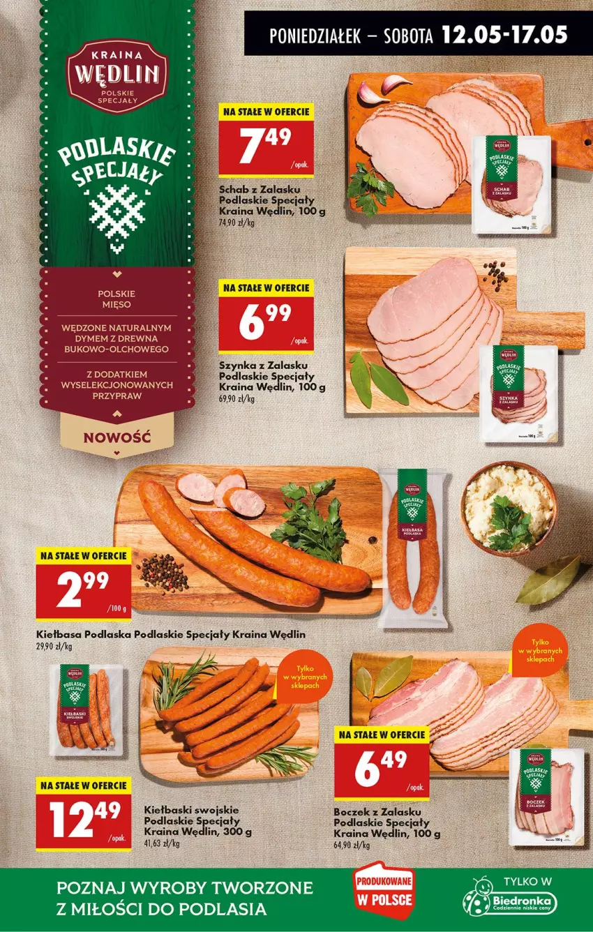 Gazetka promocyjna Biedronka - Od Poniedziałku - ważna 12.05 do 17.05.2025 - strona 26 - produkty: Boczek, Podlaski, Szynka