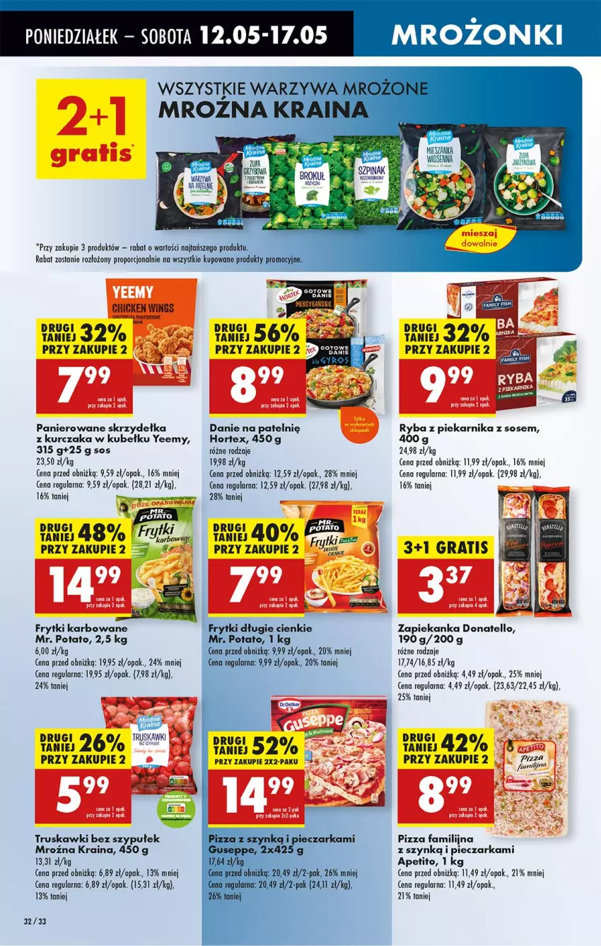 Gazetka promocyjna Biedronka - Od Poniedziałku - ważna 12.05 do 17.05.2025 - strona 40 - produkty: Fa, Frytki, Gra, Hortex, Kurczak, Piec, Pieczarka, Piekarnik, Pizza, Por, Ryba, Ryba z piekarnika, Sos, Truskawki, Zapiekanka