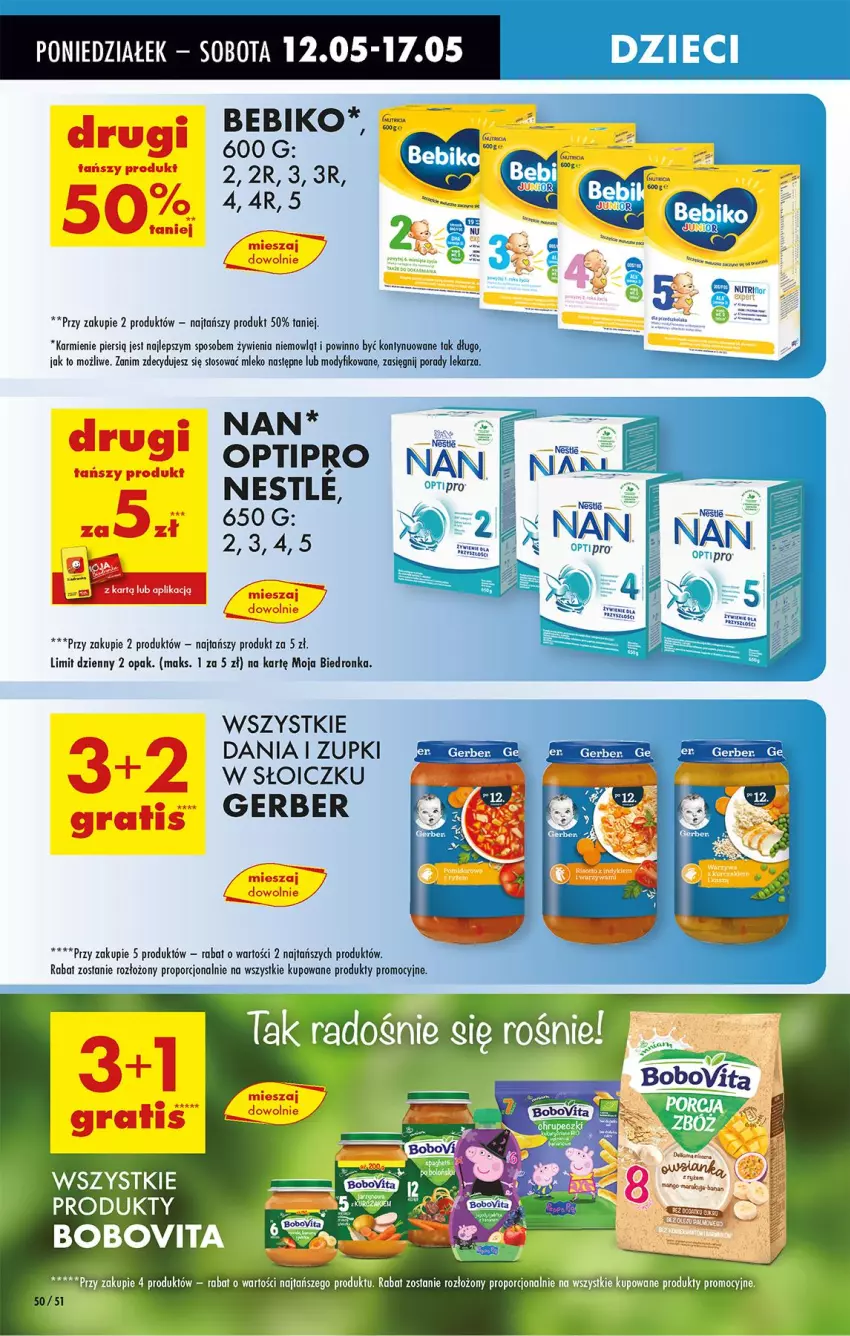 Gazetka promocyjna Biedronka - Od Poniedziałku - ważna 12.05 do 17.05.2025 - strona 66 - produkty: Bebiko, Dzieci, Gerber, Gra, Karmi, Mleko, O nas, Por