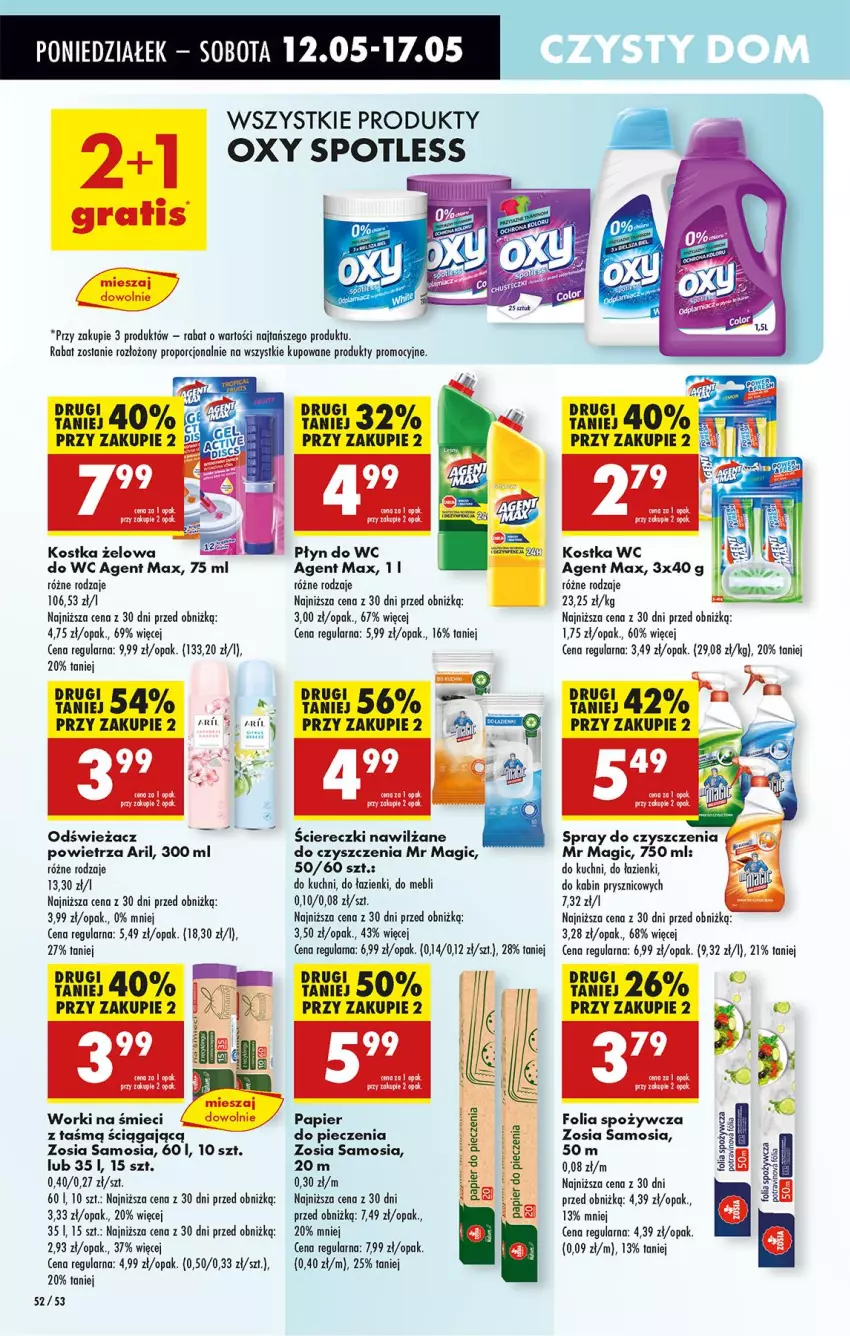 Gazetka promocyjna Biedronka - Od Poniedziałku - ważna 12.05 do 17.05.2025 - strona 68 - produkty: Jaja, Odświeżacz powietrza, Papier, Papier do pieczenia, Piec, Płyn do wc, Por, Spray do czyszczenia, Worki na śmiec, Worki na śmieci