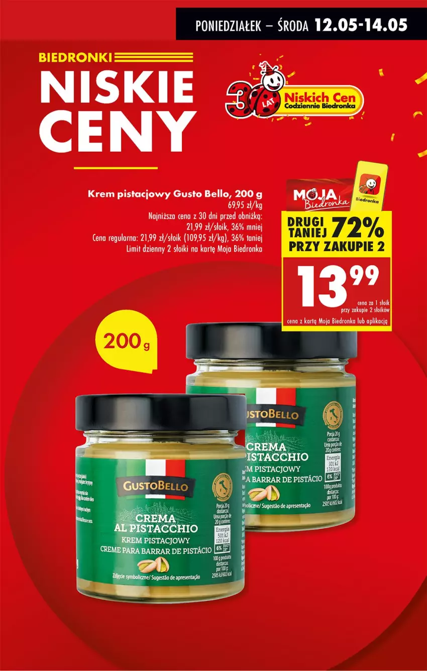 Gazetka promocyjna Biedronka - Od Poniedziałku - ważna 12.05 do 17.05.2025 - strona 9 - produkty: Bell, Krem pistacjowy