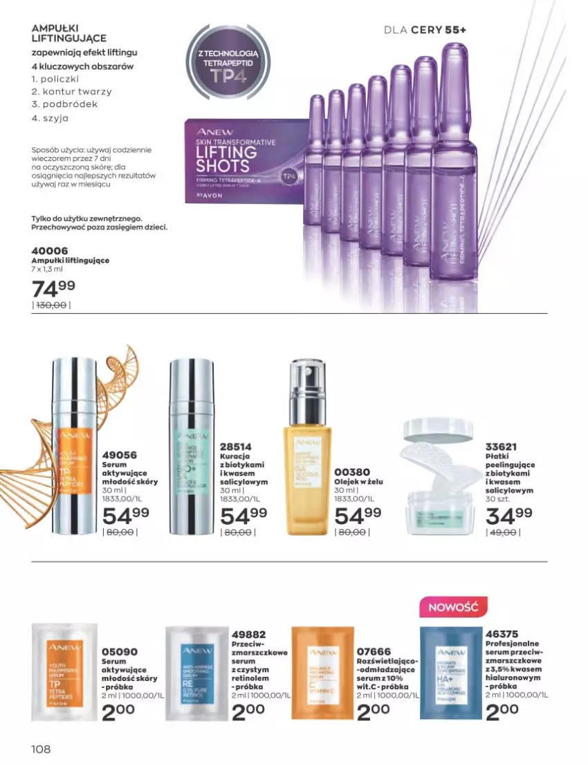 Gazetka promocyjna Avon - Katalog Avon 1/2023 kampania styczeń - ważna 01.01 do 31.01.2023 - strona 108 - produkty: Dzieci, Mars, Olej, Rum, Ser, Serum, Tran