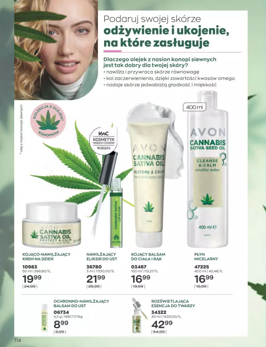 Gazetka promocyjna Avon - Katalog Avon 1/2023 kampania styczeń - ważna 01.01 do 31.01.2023 - strona 114 - produkty: Balsam do ust, Olej, Sati