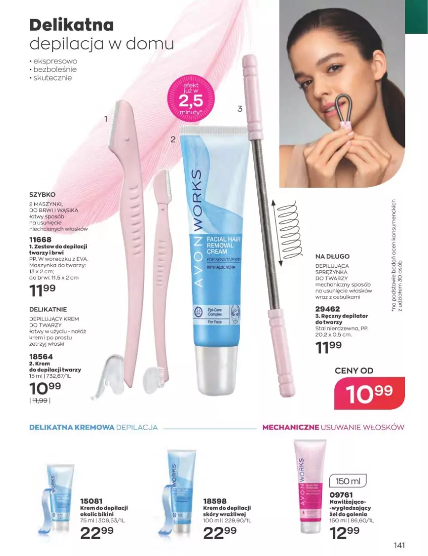 Gazetka promocyjna Avon - Katalog Avon 1/2023 kampania styczeń - ważna 01.01 do 31.01.2023 - strona 141 - produkty: Bikini, Depilator, Fa, Karmi, Krem do twarzy, Maszynka, Szynka