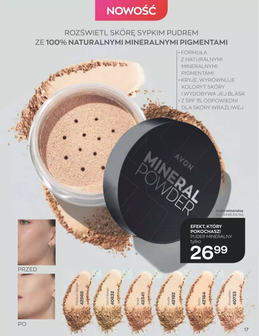 Gazetka promocyjna Avon - Katalog Avon 1/2023 kampania styczeń - ważna 01.01 do 31.01.2023 - strona 17 - produkty: Fa, Koc, Puder