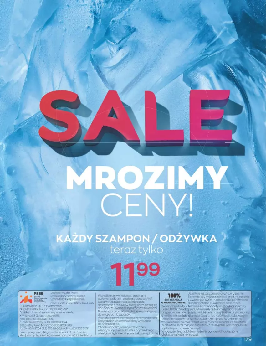 Gazetka promocyjna Avon - Katalog Avon 1/2023 kampania styczeń - ważna 01.01 do 31.01.2023 - strona 179 - produkty: Fa, Kosz, Mus