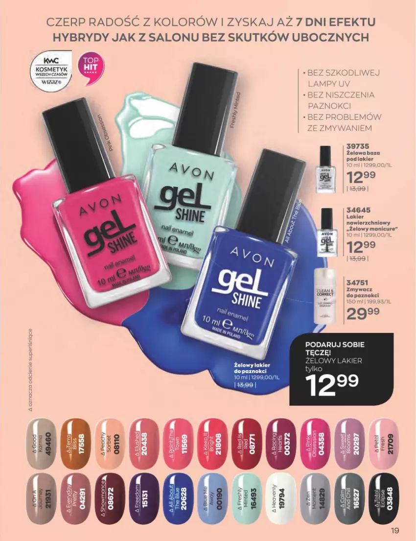 Gazetka promocyjna Avon - Katalog Avon 1/2023 kampania styczeń - ważna 01.01 do 31.01.2023 - strona 19 - produkty: Lakier, Tago