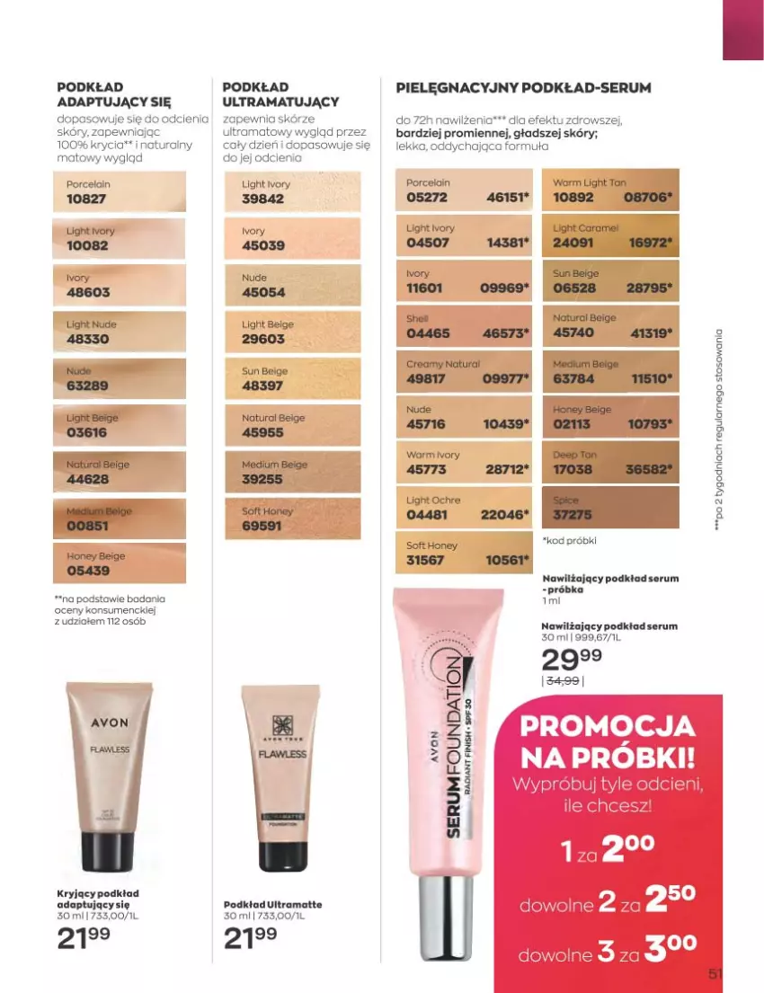 Gazetka promocyjna Avon - Katalog Avon 1/2023 kampania styczeń - ważna 01.01 do 31.01.2023 - strona 51 - produkty: Gin, LG, Podkład, Por, Rama, Rum, Ser, Serum