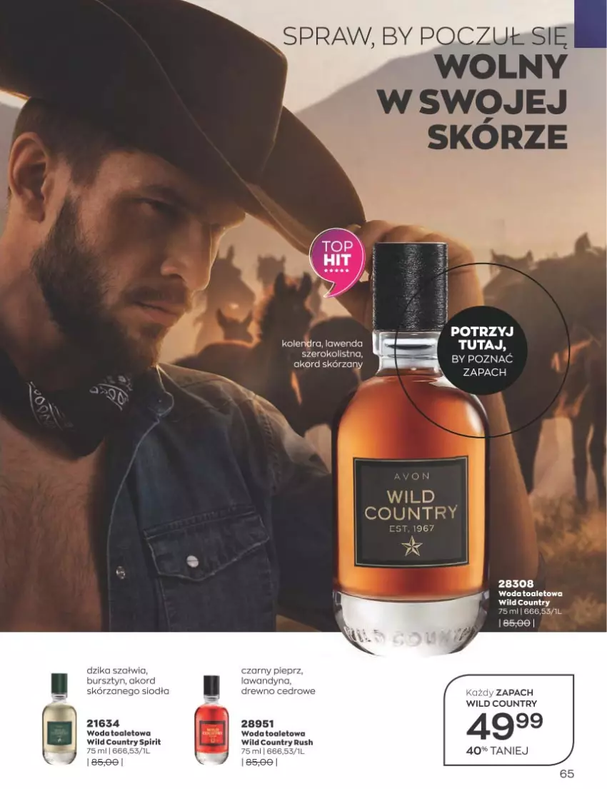 Gazetka promocyjna Avon - Katalog Avon 1/2023 kampania styczeń - ważna 01.01 do 31.01.2023 - strona 65 - produkty: Bursztyn, Kolendra, Pieprz, Woda, Woda toaletowa