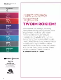 Gazetka promocyjna Avon - Katalog Avon 1/2023 kampania styczeń - Gazetka - ważna od 31.01 do 31.01.2023 - strona 2 - produkty: Makijaż, Koc, Perfum, Zwierzęta, Fa