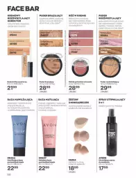 Gazetka promocyjna Avon - Katalog Avon 1/2023 kampania styczeń - Gazetka - ważna od 31.01 do 31.01.2023 - strona 50 - produkty: Makijaż, Róż do policzków, Rozświetlacz, Puder, Podkład, Fa