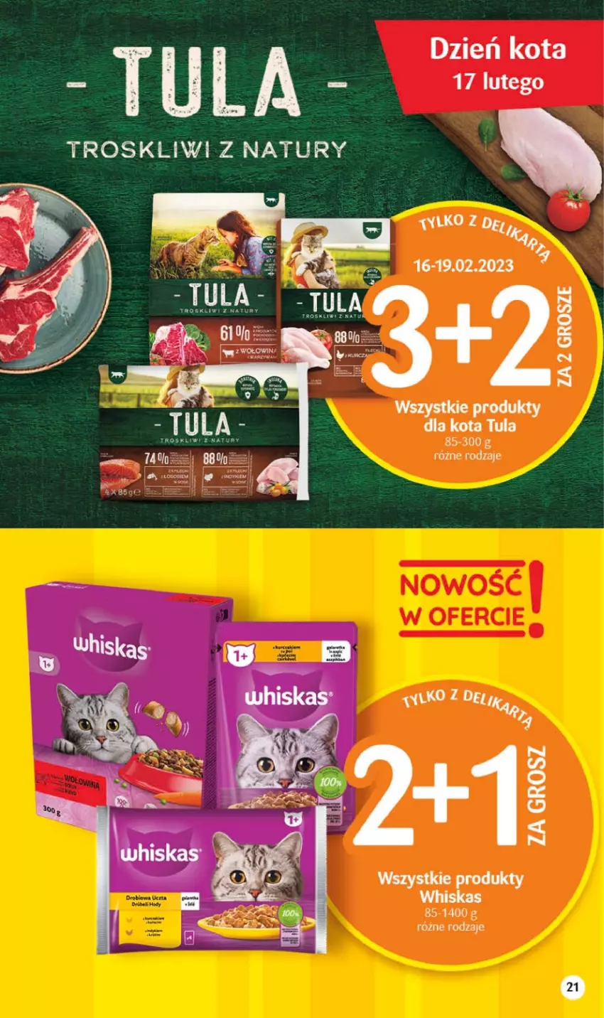 Gazetka promocyjna Delikatesy Centrum - Gazetka DC07 - ważna 16.02 do 22.02.2023 - strona 21 - produkty: Whiskas