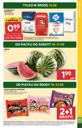 Gazetka promocyjna Stokrotka - Supermarket - Gazetka - ważna od 21.08 do 21.08.2024 - strona 5 - produkty: Warzywa, Por, Gra, Cukier, Rama, Tran, Owoce, Arbuz, Mięso