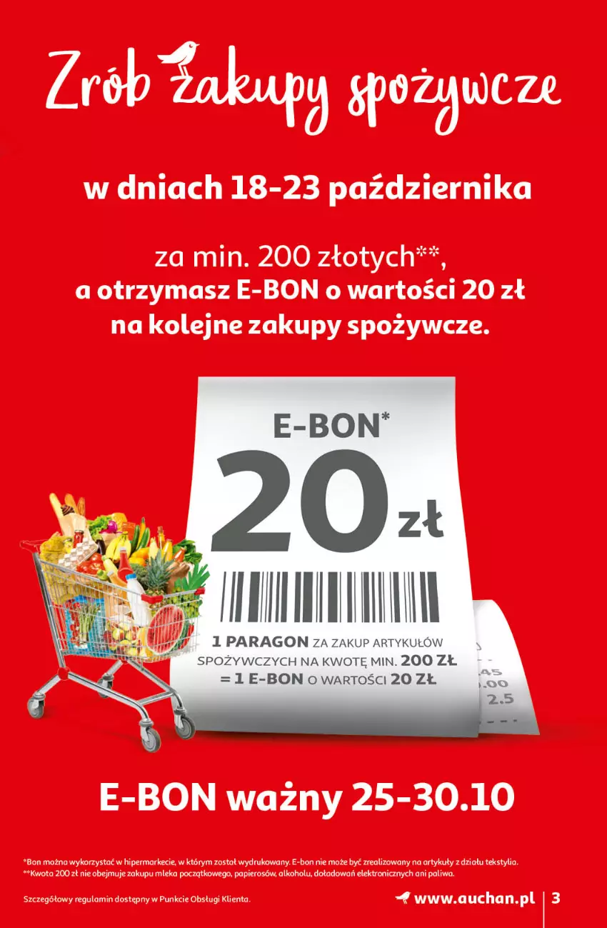 Gazetka promocyjna Auchan - Kawa i czekolada aromatycznie i słodko Hipermarkety - ważna 21.10 do 31.10.2021 - strona 3 - produkty: Olej, Papier