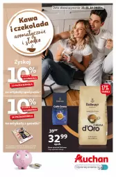 Gazetka promocyjna Auchan - Kawa i czekolada aromatycznie i słodko Hipermarkety - Gazetka - ważna od 31.10 do 31.10.2021 - strona 1 - produkty: Kawa ziarnista, Dallmayr, Kawa