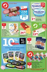 Gazetka promocyjna Auchan - Kawa i czekolada aromatycznie i słodko Hipermarkety - Gazetka - ważna od 31.10 do 31.10.2021 - strona 17 - produkty: Ser, Królewski, Serek, Morliny, Kabanos, Berlinki, Philadelphia