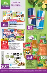Gazetka promocyjna Stokrotka - Stokrotka Express - Gazetka - ważna od 04.06 do 04.06.2025 - strona 1 - produkty: Sok, Por, Puf, Mus, Gra, Red Bull, Napoje, Lody, Czekolada, Kubuś, Mięso, Kinder, Nimm2, LG, Fa