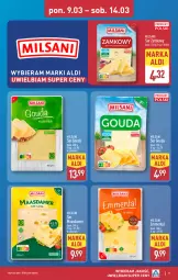 Gazetka promocyjna Aldi - Pełna oferta - Gazetka - ważna od 14.03 do 14.03.2026 - strona 9 - produkty: Maasdam, Ser, Gouda, Emmental