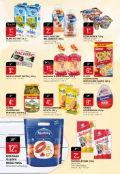 Gazetka promocyjna Bi1 - Lato ze smakiem - Gazetka - ważna od 29.06 do 29.06.2021 - strona 4 - produkty: BelVita, Makaron, Ciastka, Dawtona, Corn flakes, Ser, Müllermilch, Ogórki konserwowe, Parówki, Szynka konserwowa, Szynka, Müller, Napój mleczny, Deser, Masło, Napój, Kiełbasa, Nestlé, Monte, Mleko, Kiełbasa śląska
