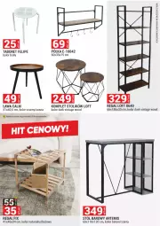Gazetka promocyjna Merkury Market - MEBLE, WYPOCZYNKI, MATERACE - Gazetka - ważna od 31.03 do 31.03.2025 - strona 19 - produkty: Sos, Stolik, Stół, Regał, Taboret, Półka