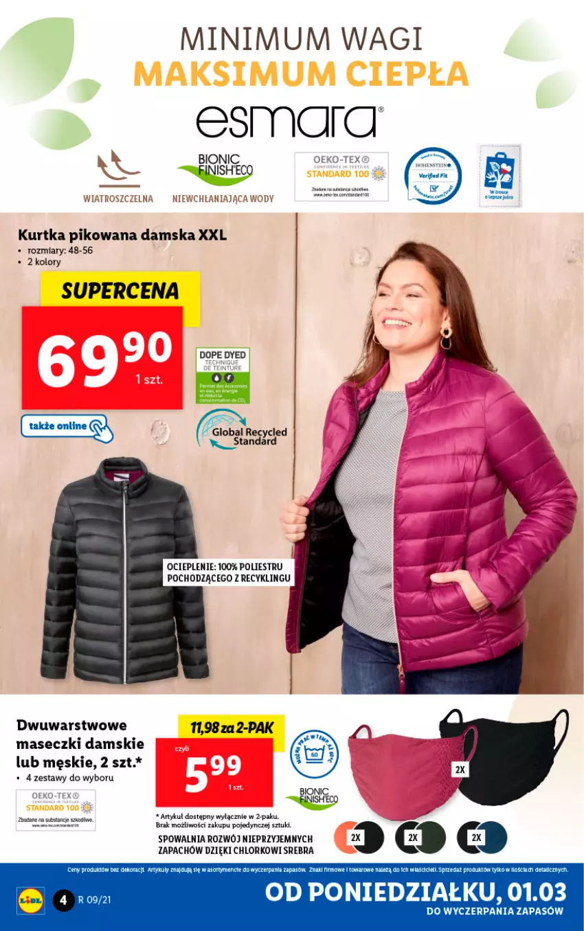 Gazetka promocyjna Lidl - GAZETKA - ważna 01.03 do 06.03.2021 - strona 4 - produkty: Kurtka, Wagi, Woda