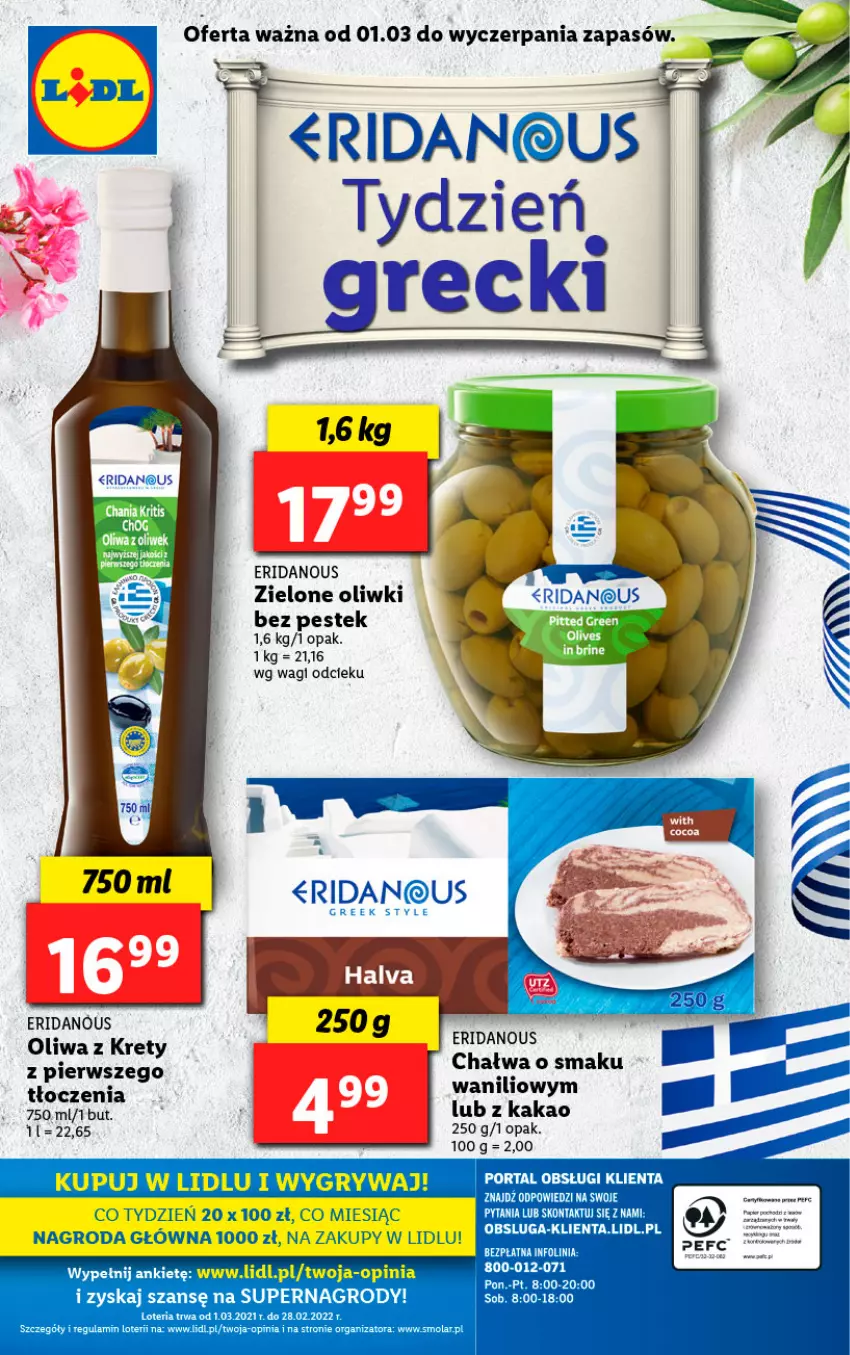 Gazetka promocyjna Lidl - GAZETKA - ważna 01.03 do 06.03.2021 - strona 44 - produkty: Chałwa, Kakao, Kret, Oliwki, Stek, Wagi