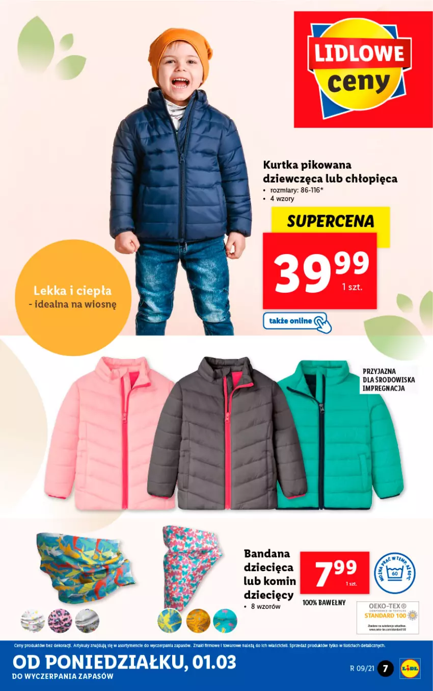 Gazetka promocyjna Lidl - GAZETKA - ważna 01.03 do 06.03.2021 - strona 7 - produkty: Dzieci, Kurtka