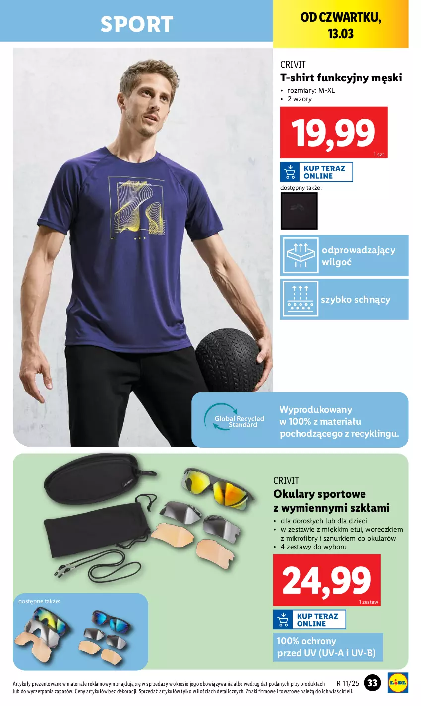 Gazetka promocyjna Lidl - GAZETKA - ważna 10.03 do 15.03.2025 - strona 33 - produkty: Dzieci, LG, Por, Sport, T-shirt