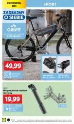 Gazetka promocyjna Lidl - GAZETKA - Gazetka - ważna od 15.03 do 15.03.2025 - strona 34 - produkty: Por, Pompka, Torba, Rower, Sport