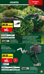 Gazetka promocyjna Lidl - GAZETKA - Gazetka - ważna od 15.03 do 15.03.2025 - strona 45 - produkty: Parkside, Piła do gałęzi, Ser, Noż, Nożyce, Walizka, LANA, Ogród, Akumulator