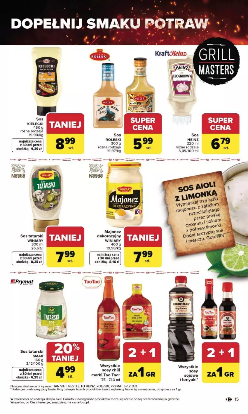 Gazetka promocyjna Carrefour - Gazetka Grill Cię wzywa od czwartku! - ważna 23.04 do 02.05.2026 - strona 16 - produkty: Fa, Heinz, Majonez, Prymat, Sos, TaoTao, Winiary