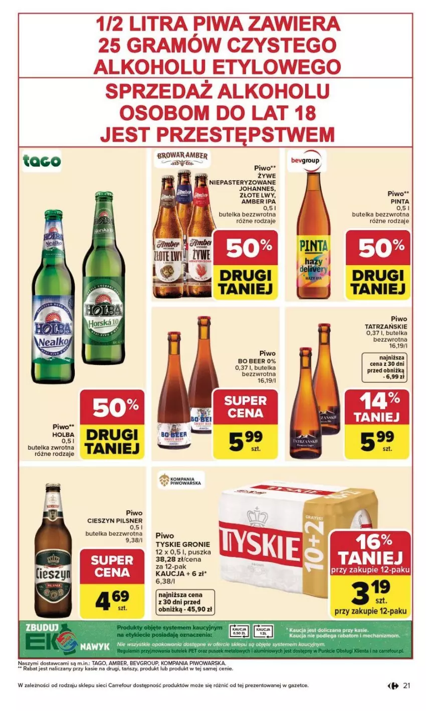 Gazetka promocyjna Carrefour - Gazetka Grill Cię wzywa od czwartku! - ważna 23.04 do 02.05.2026 - strona 22 - produkty: Gra, Piwa, Piwo, Tago, Tyskie