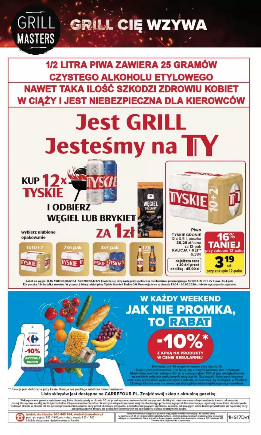 Gazetka promocyjna Carrefour - Gazetka Grill Cię wzywa od czwartku! - ważna 23.04 do 02.05.2026 - strona 29 - produkty: Fa, Gra, Piwa, Piwo, Ser, Sok, Tyskie