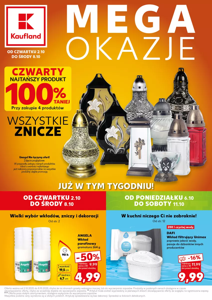Gazetka promocyjna Kaufland - Kaufland - ważna 02.10 do 08.10.2025 - strona 1 - produkty: Gra, Por, Rama, Sok, Waga, Znicz