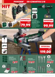 Gazetka promocyjna Kaufland - Kaufland - Gazetka - ważna od 08.10 do 08.10.2025 - strona 10 - produkty: Parkside, Szlifierka kątowa, Uchwyty, Tarka, Wkręt, Wkrętarka, Zestaw wierteł, Szlifierka, Lampa, Pokrywa, Akumulator