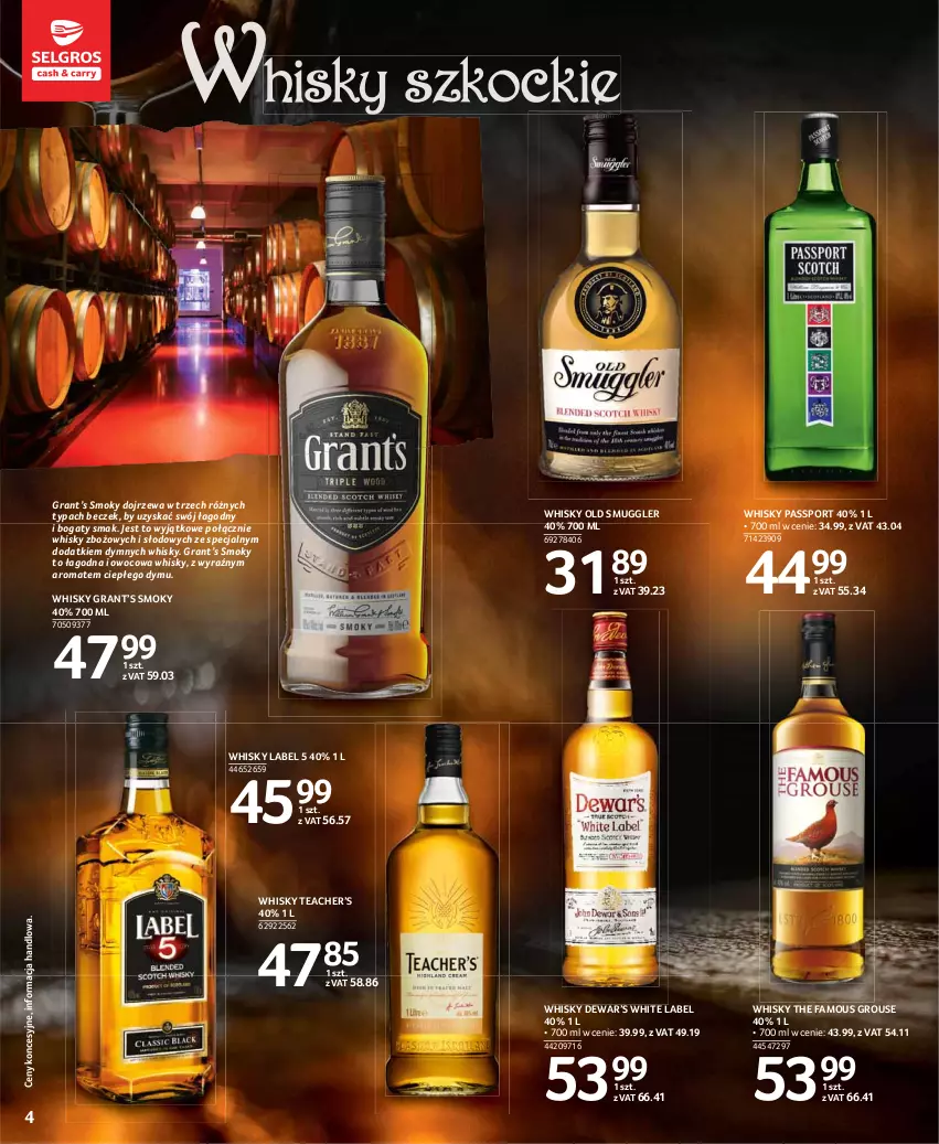 Gazetka promocyjna Selgros - Katalog Alkohole - ważna 25.03 do 05.04.2021 - strona 4 - produkty: Fa, Gra, Koc, Por, Sport, The Famous Grouse, Whisky