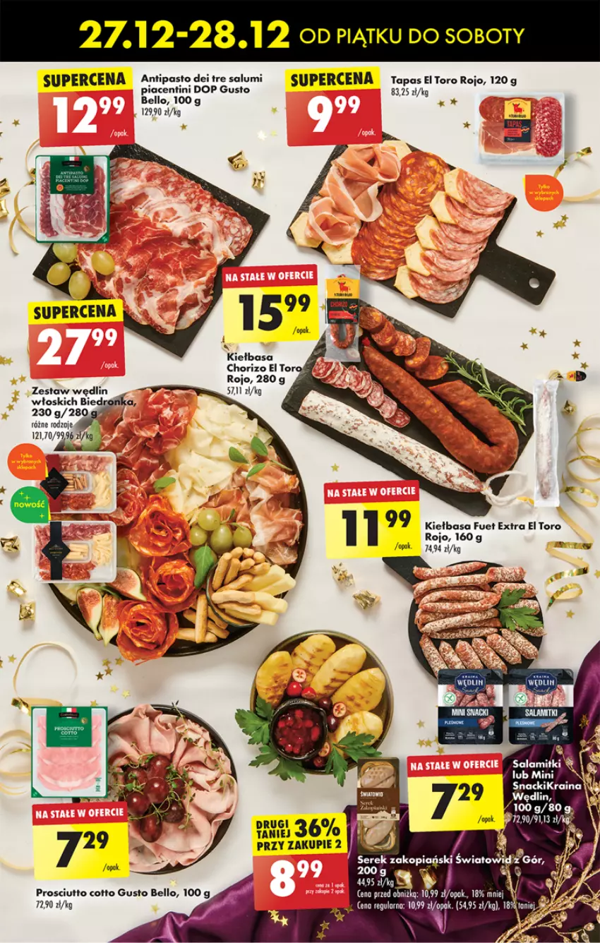 Gazetka promocyjna Biedronka - Od Czwartku - ważna 27.12.2024 do 01.01.2025 - strona 19 - produkty: Bell, Fa, Kiełbasa, Prosciutto