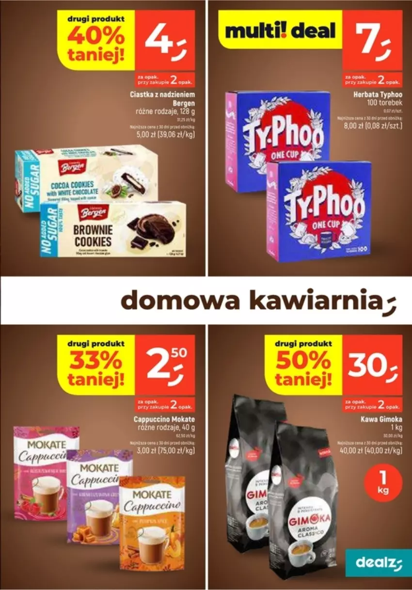 Gazetka promocyjna Dealz - ważna 17.10 do 23.10.2024 - strona 11 - produkty: Brownie, Cappuccino, Ciastka, Gimoka, Herbata, Kawa, Top