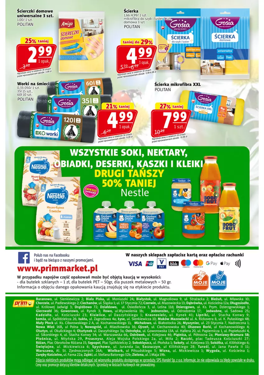 Gazetka promocyjna Prim Market - ważna 05.03 do 11.03.2026 - strona 16 - produkty: Deser, Fa, Jednorożec, Kisiel, Koc, Mysz, Nektar, Ogród, Olej, Papier, Piątnica, Róża, Ser, Sok, Sokół, Stock