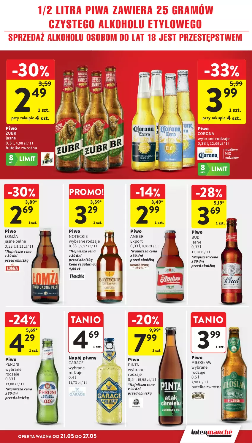 Gazetka promocyjna Intermarche - Gazetka promocyjna - ważna 21.05 do 27.05.2026 - strona 37 - produkty: Gra, Napój, Piwa, Piwo, Por